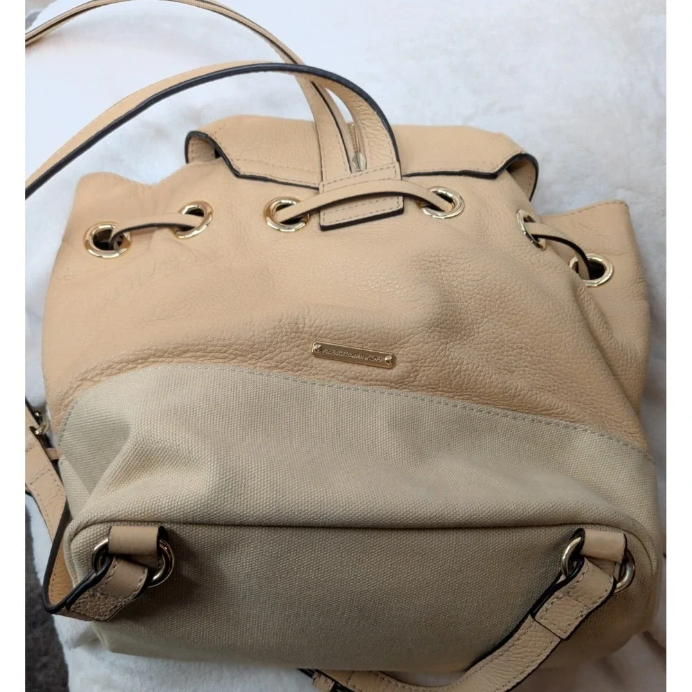 Rebecca Minkoff Mansfield Leather Canvas Backpack